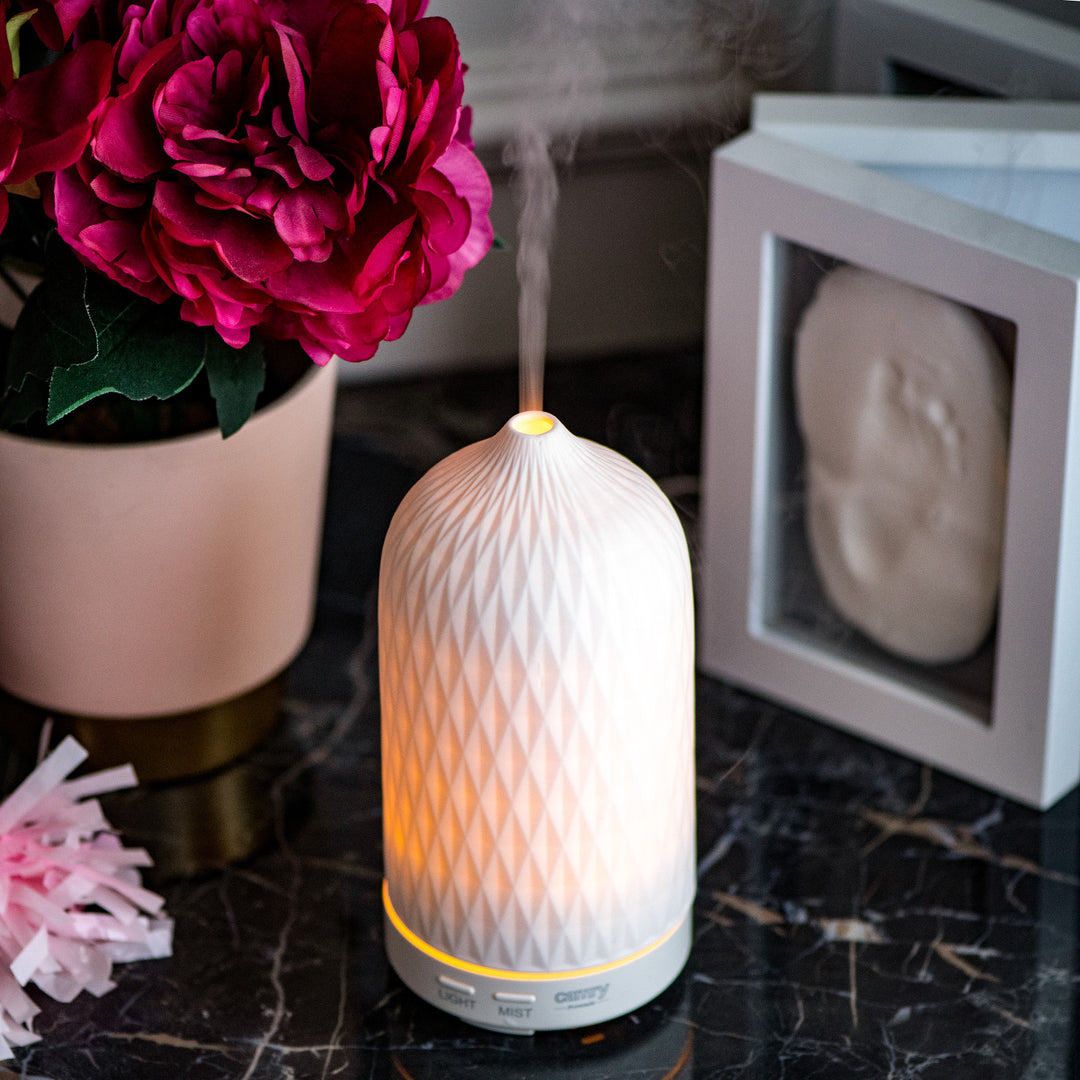 Camry CR 7970 Diffuseur de parfum, ultrasonique, céramique, 100 ml, lampe d'ambiance