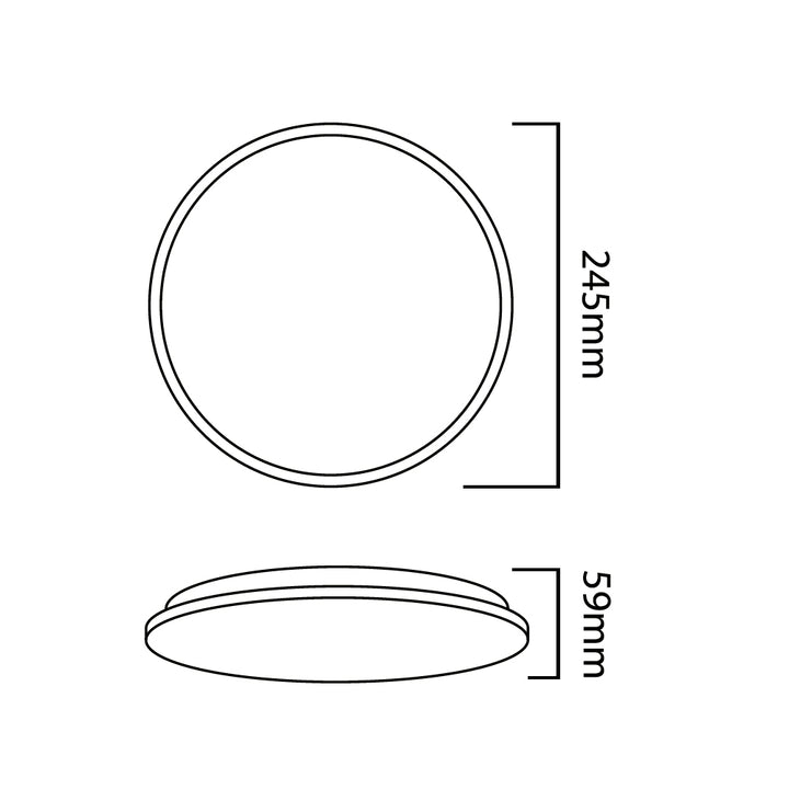 Lampe détecteur LED pour plafond Maclean, détecteur micro-ondes 5.8GHz, 4000K, 12W, 950lm, IP44, MCE347