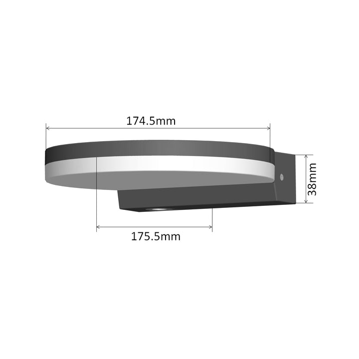 Lampe LED Maclean, blanche, 15W, IP65, 1300lm, blanc neutre (4000K) MCE346 W