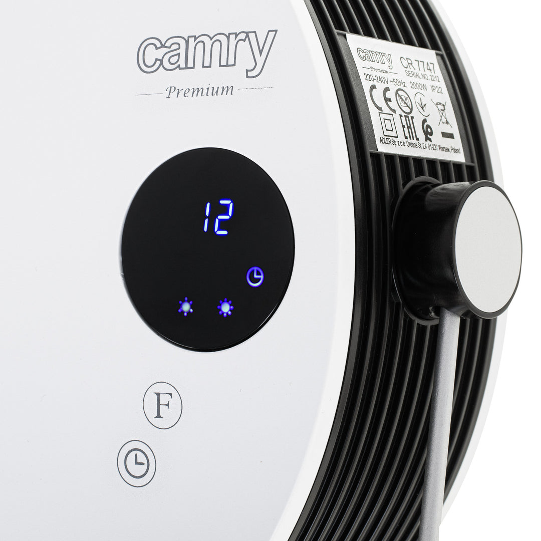 Chauffe-bain Camry, puissance 2000W, 2 niveaux de chauffe, écran LCD, télécommande, CR 7747