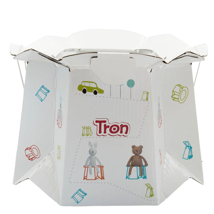 Lit de voyage Promedix, 125x65x74cm, gris, roulettes, housse de protection, PR-803 G + Pot de chambre jetable Tron ourson/lapin 10 pcs.