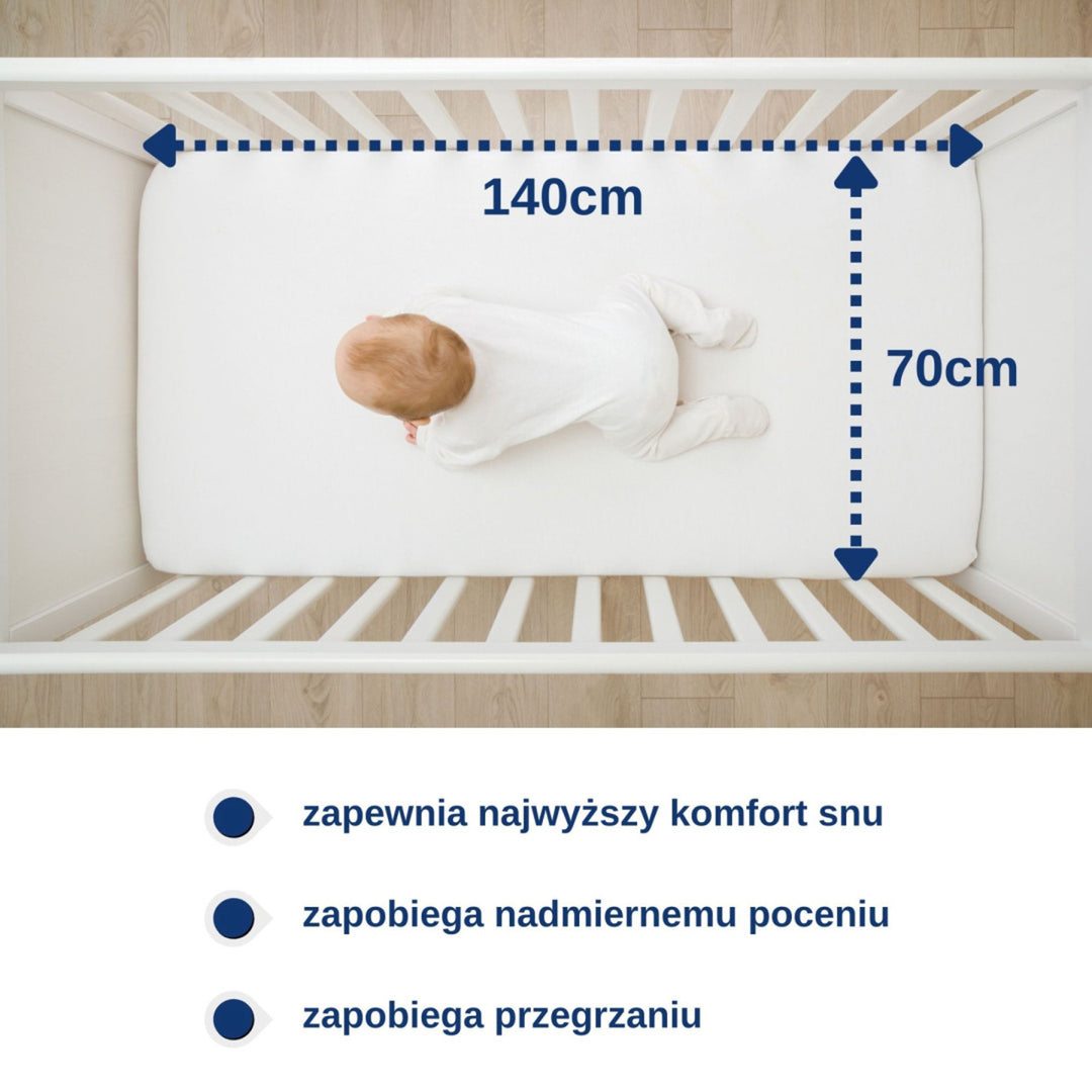 Feuille imperméable Snibbs, blanche, 70x140 cm, T-SNI-10024