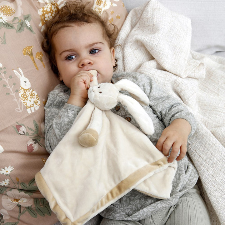 Doudou Diinglisar, tissu doux, lièvre crème, 35 cm, T-TED-01372 2