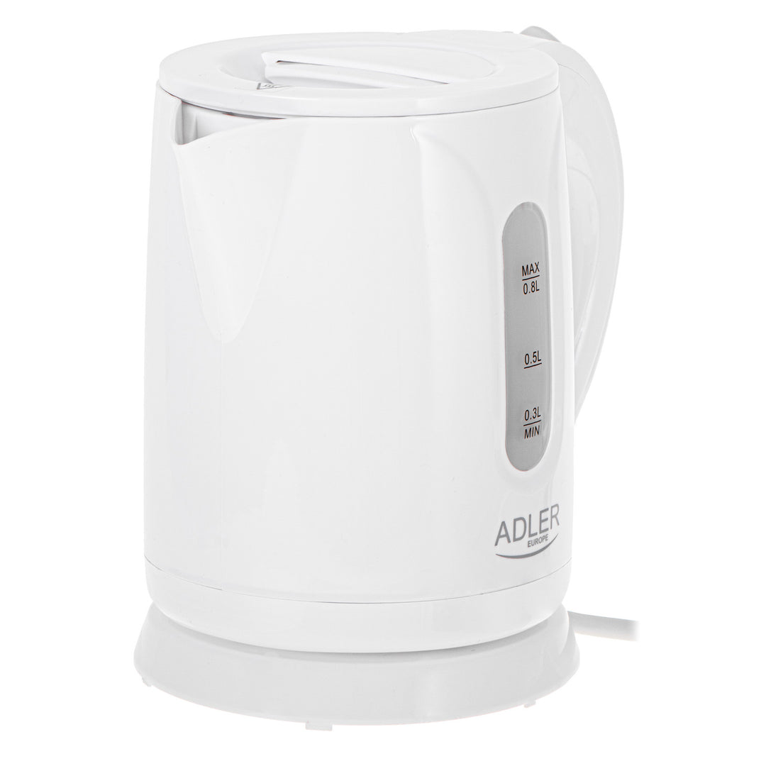 Bouilloire électrique sans fil Adler, capacité 0,8 L, puissance 850 W, AD1371