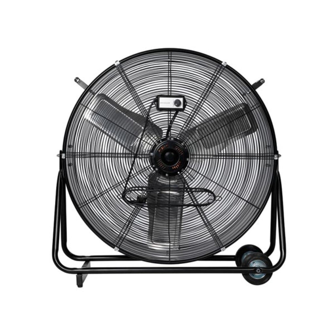 Perel CFAN0475 Grand ventilateur de sol 75 cm métal noir hauteur réglable