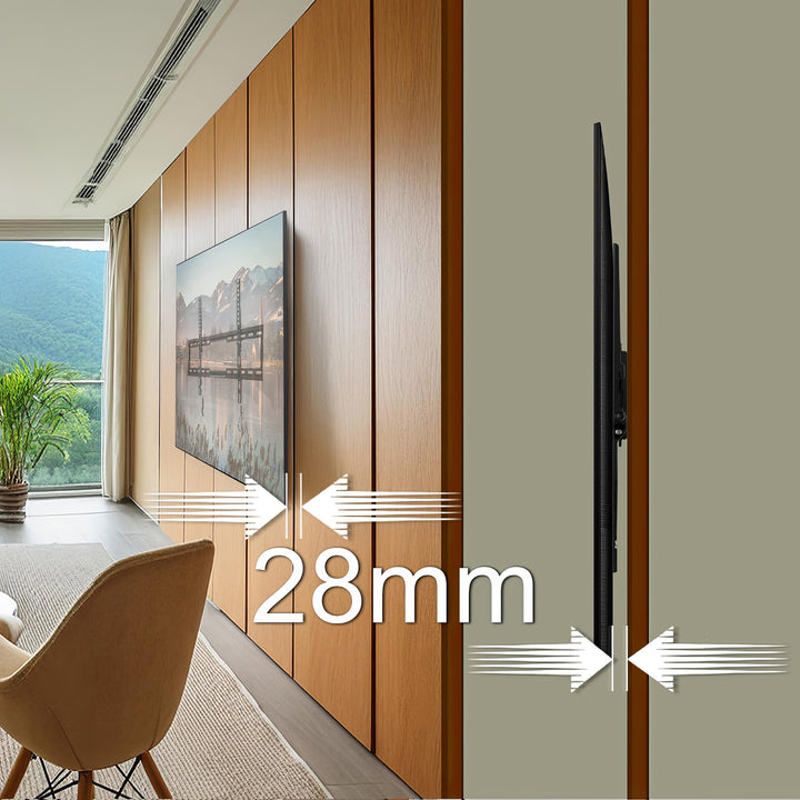 Maclean MC-413 Support TV max VESA 600x400 32-80" 45kg réglage de l'inclinaison +0°~-10°