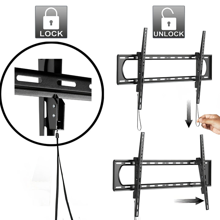 Maclean MC-413 Support TV max VESA 600x400 32-80" 45kg réglage de l'inclinaison +0°~-10°