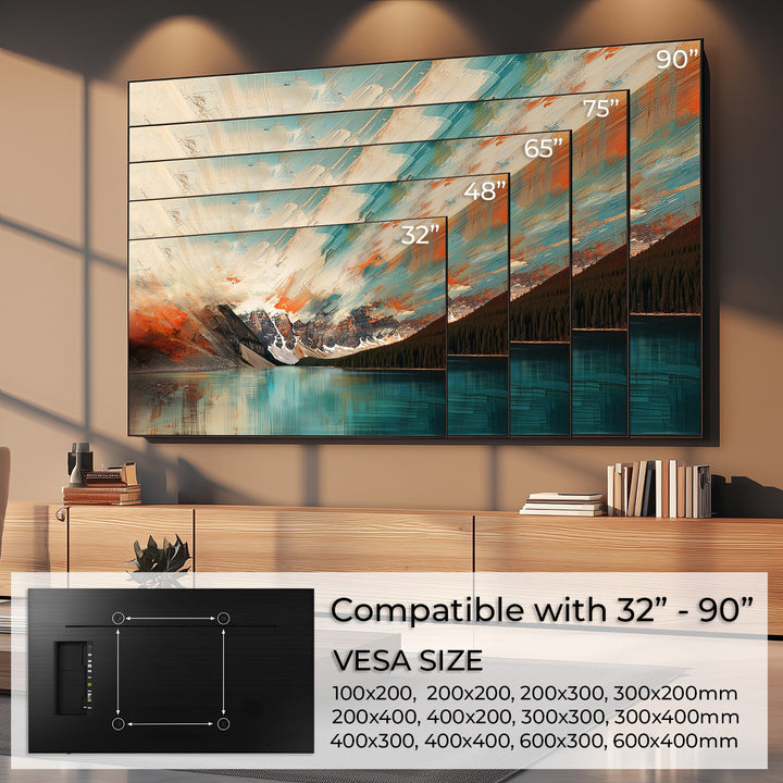 Maclean MC-421 Support TVmural  max VESA 600x400, 32-90" 80kg réglage de l'inclinaison +15°~-15°