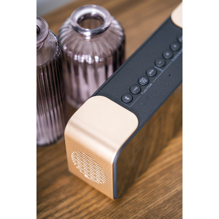 Radio-réveil sans fil Adler AD 1190 Copper avec écran LED et fonction Bluetooth