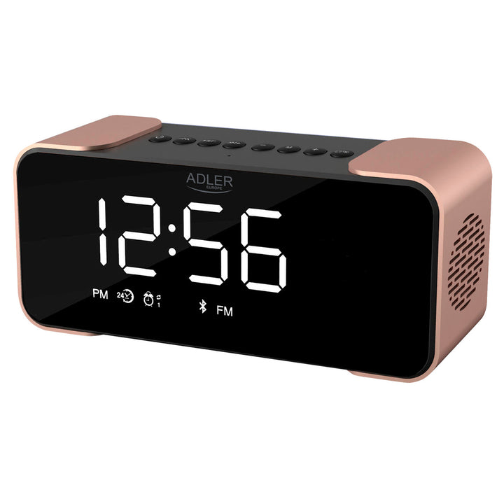 Radio-réveil sans fil Adler AD 1190 Copper avec écran LED et fonction Bluetooth