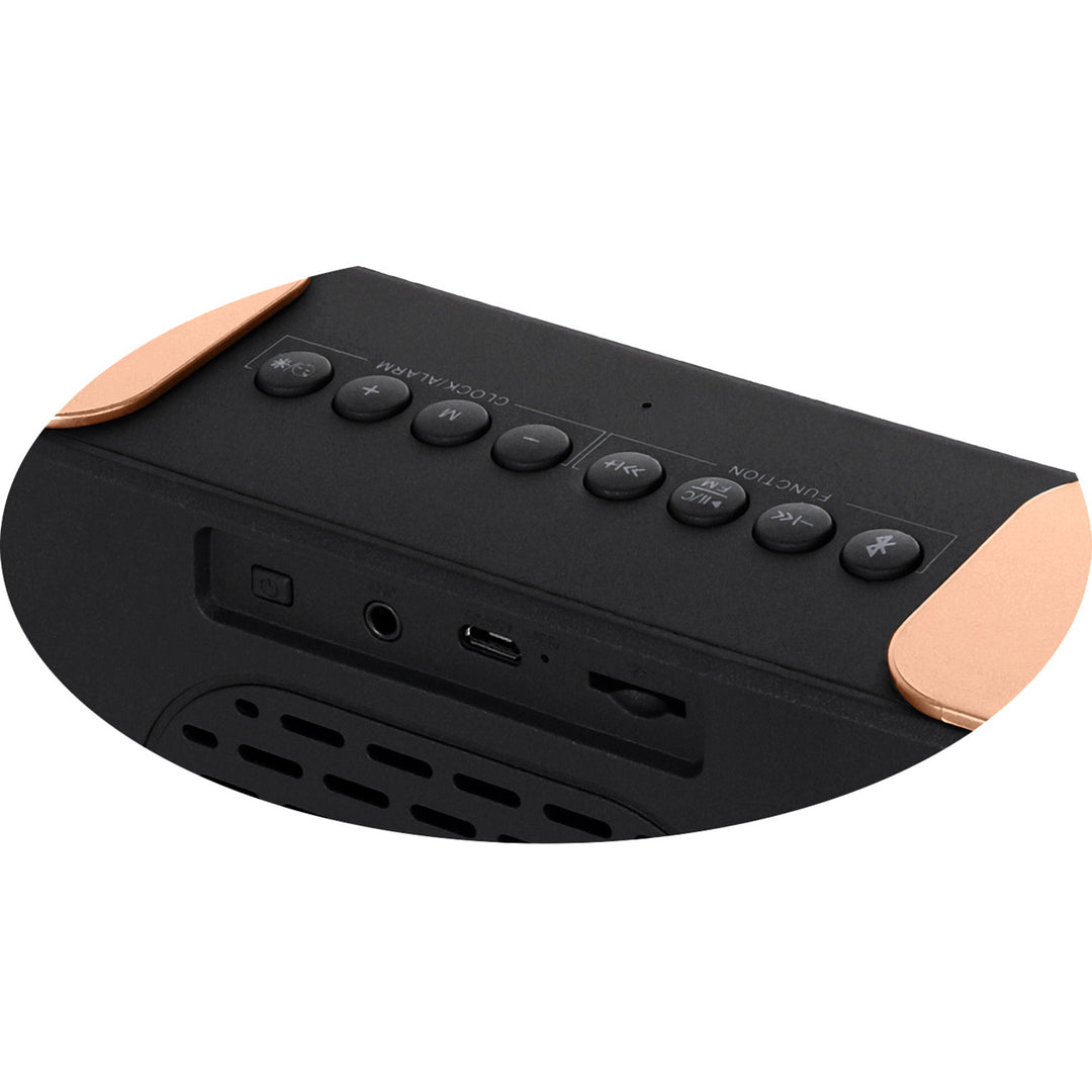 Radio-réveil sans fil Adler AD 1190 Copper avec écran LED et fonction Bluetooth