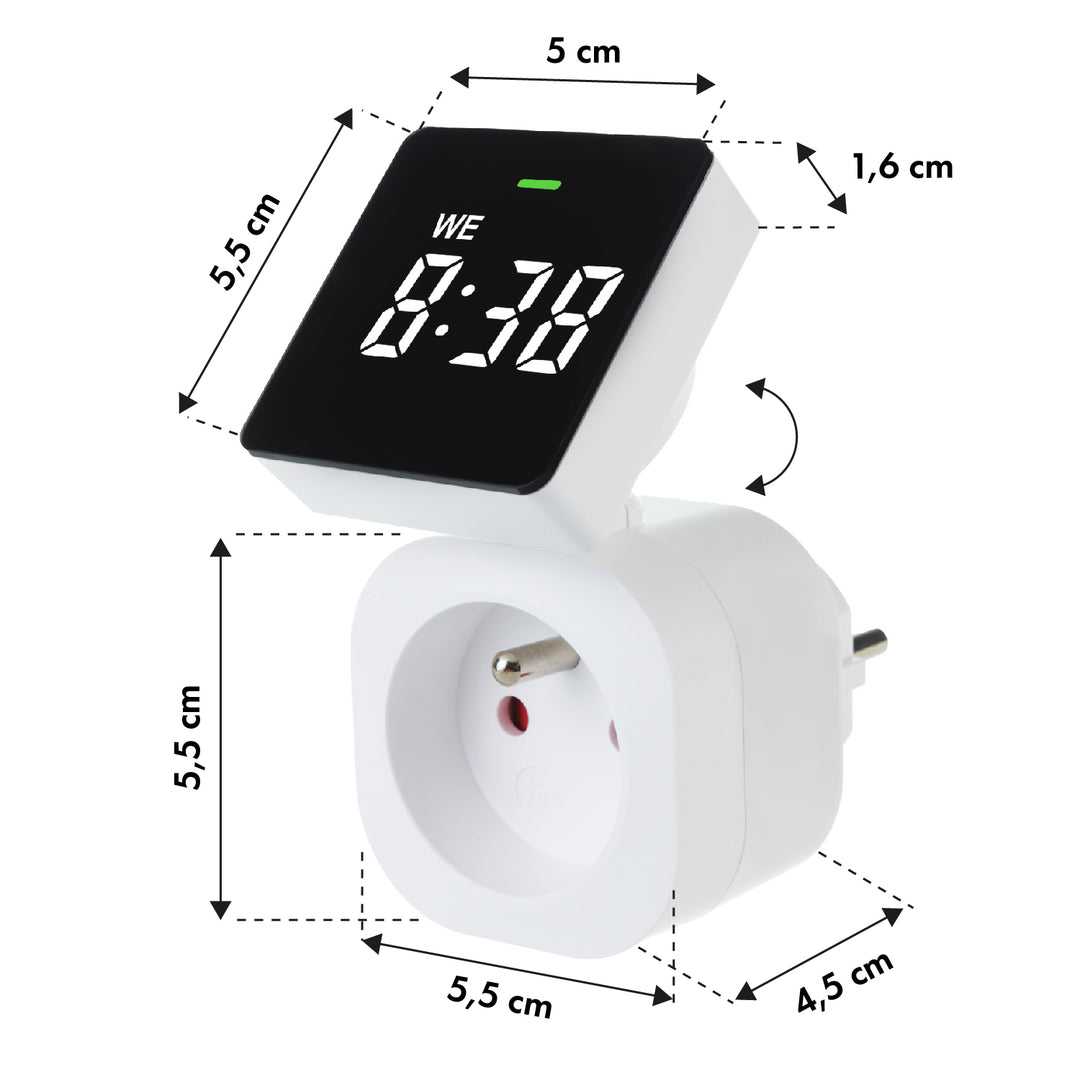 GreenBlue GB610 E Horloge digitale minuterie charge max. 16A IP20