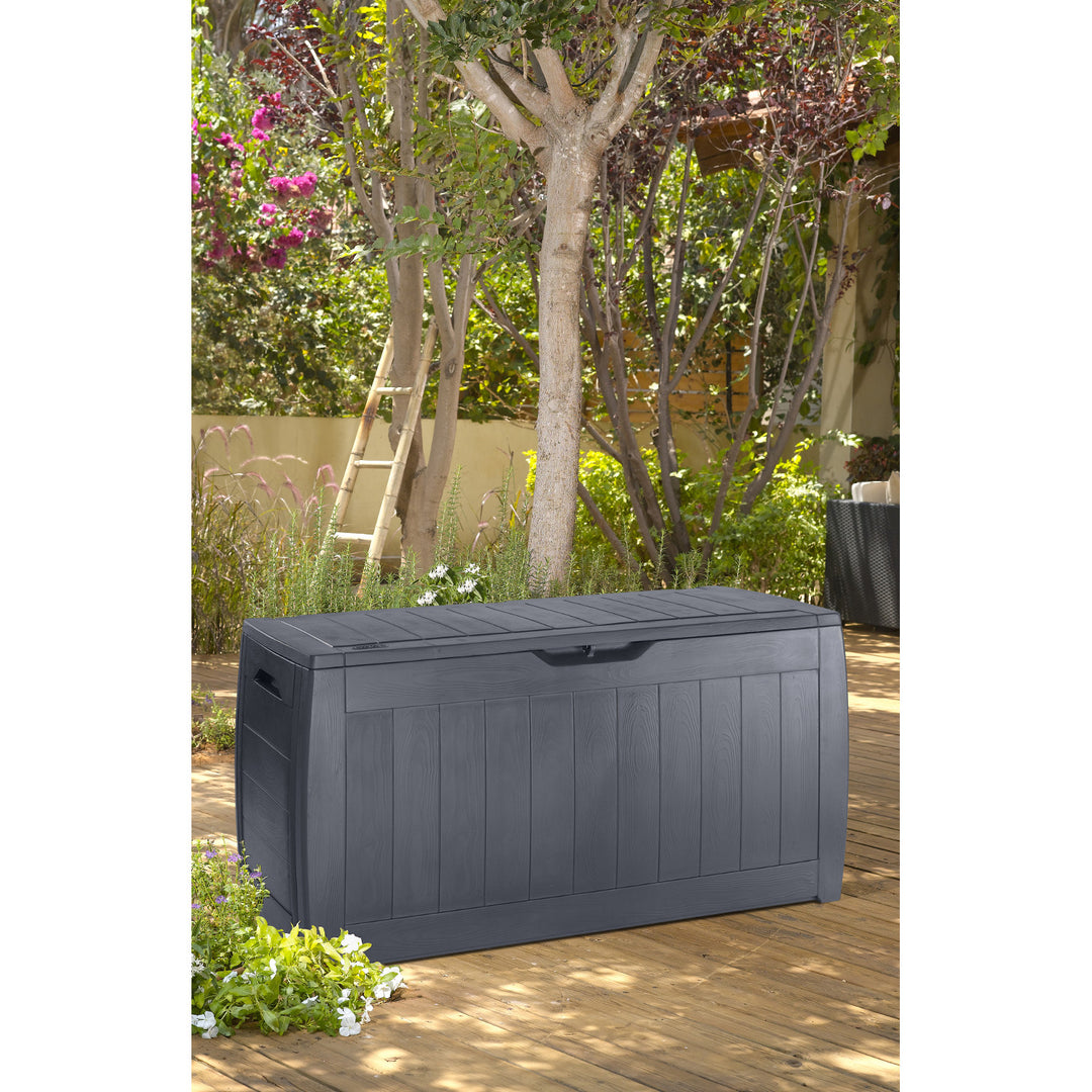Coffre de jardin Bac de jardinage Keter, 270l, graphite, Hollywood