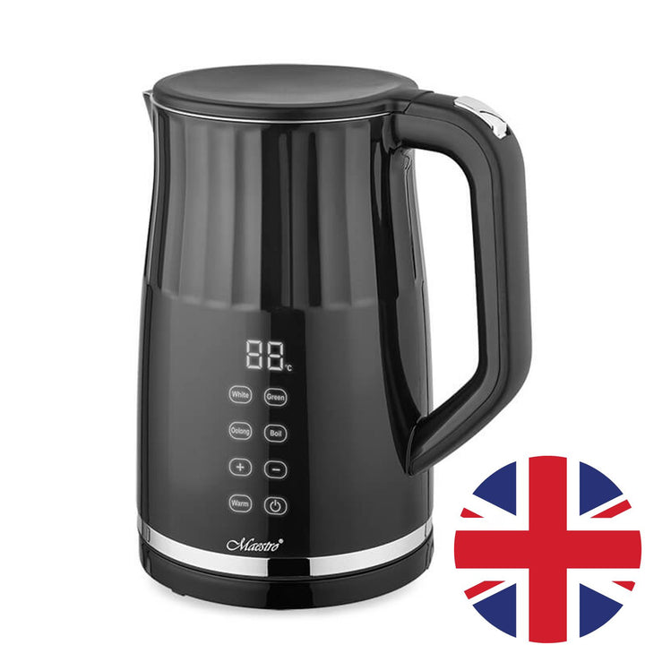 Bouilloire électrique Maestro, sans fil, écran tactile, 1,7L, 2200W, MR-039 - prise britannique