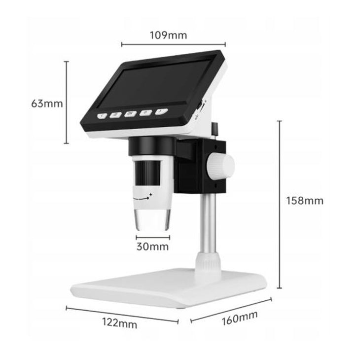 Microscope numérique, écran LCD, grossissement 1000x, 1080p, LXM289
