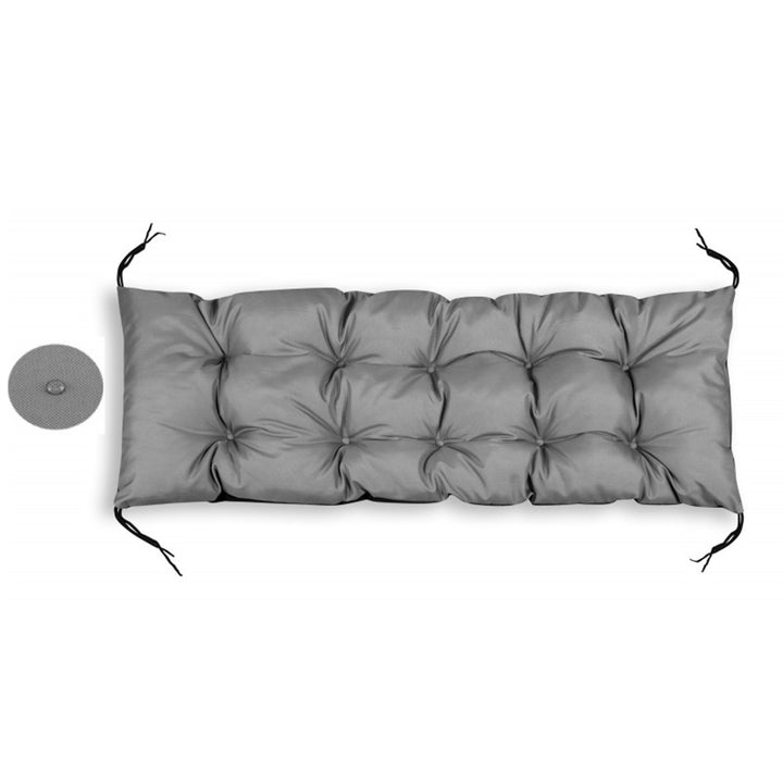 Coussin de jardin AIO, pour banc, balançoire, imperméable, gris, 150x50 cm, PODOGR150/50C-SZ