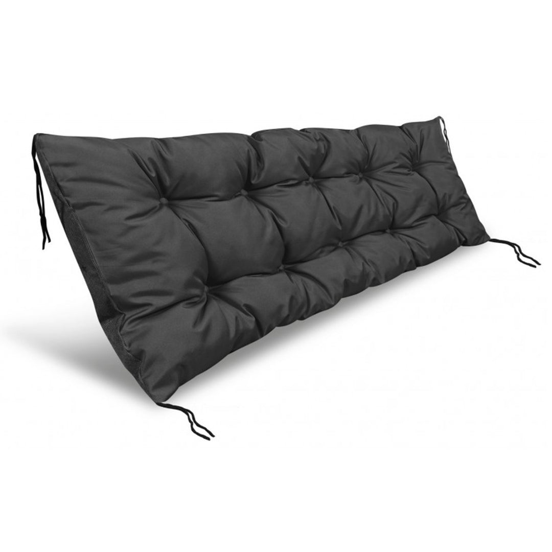 Coussin de banc de jardin Europallet noir 120x40 cm