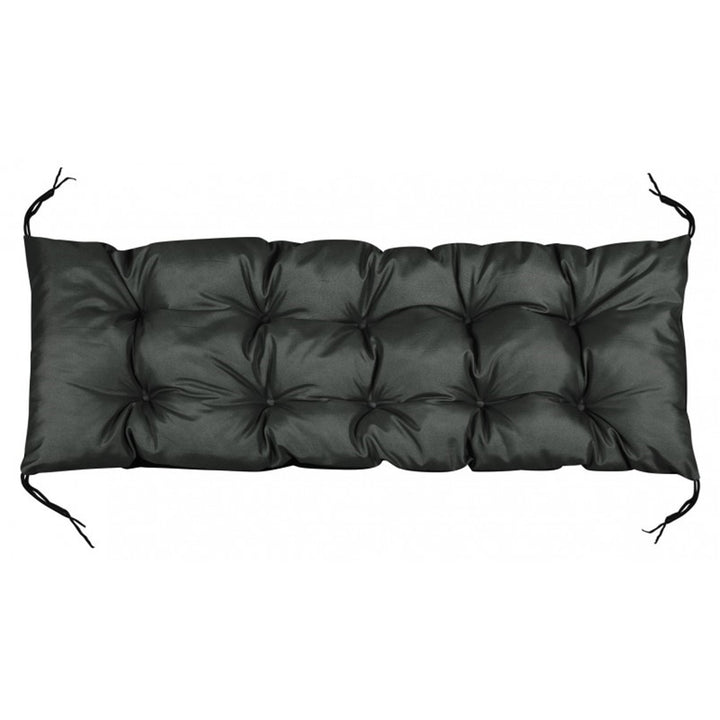 Coussin de banc de jardin Europallet noir 120x40 cm