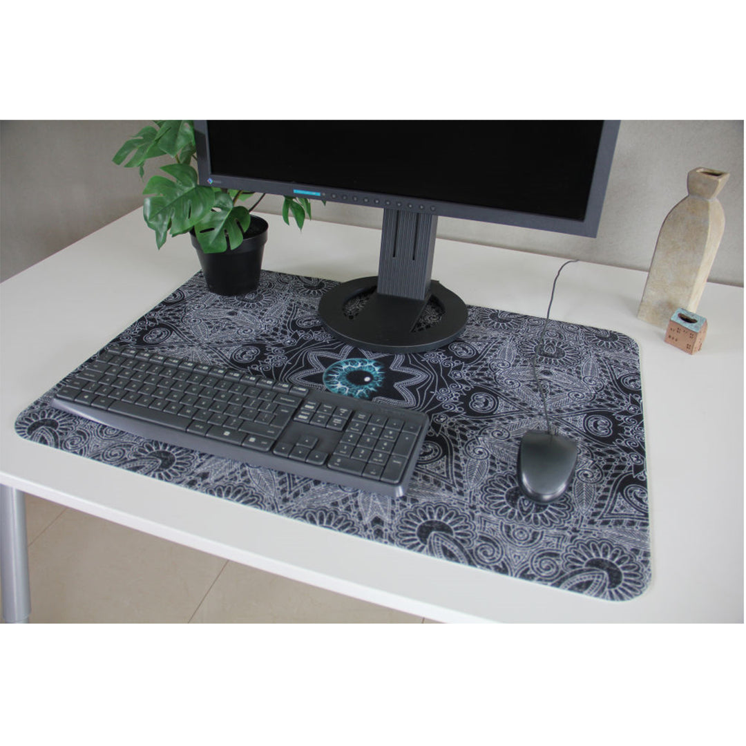 Tapis de bureau Bertoni, en feutre, 50x70 cm, Look