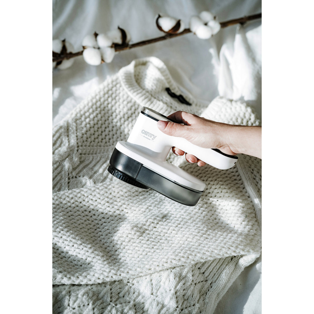 Rasoir à mouchoirs Camry, écran LCD, batterie rechargeable Li-Ion, noir et blanc, CR 9620