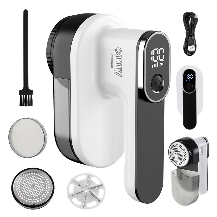 Rasoir à mouchoirs Camry, écran LCD, batterie rechargeable Li-Ion, noir et blanc, CR 9620