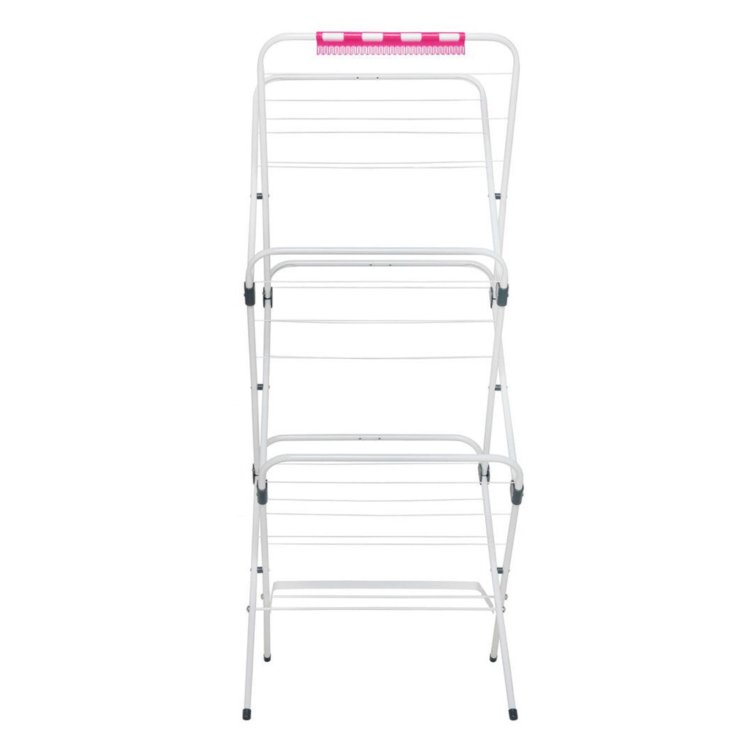 Séchoir à linge vertical VELKEA, en acier, serrure pliante, V200