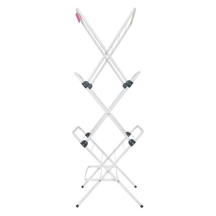 Séchoir à linge vertical VELKEA, en acier, serrure pliante, V200