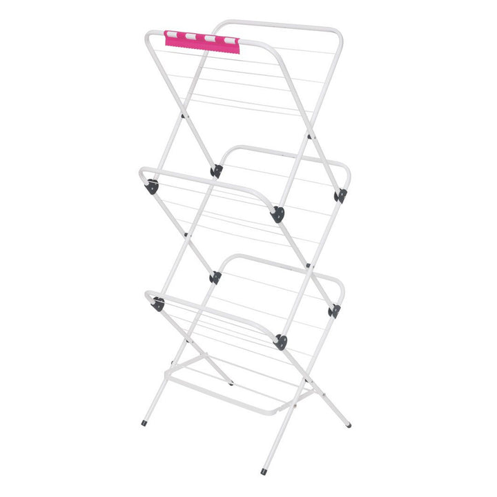 Séchoir à linge vertical VELKEA, en acier, serrure pliante, V200