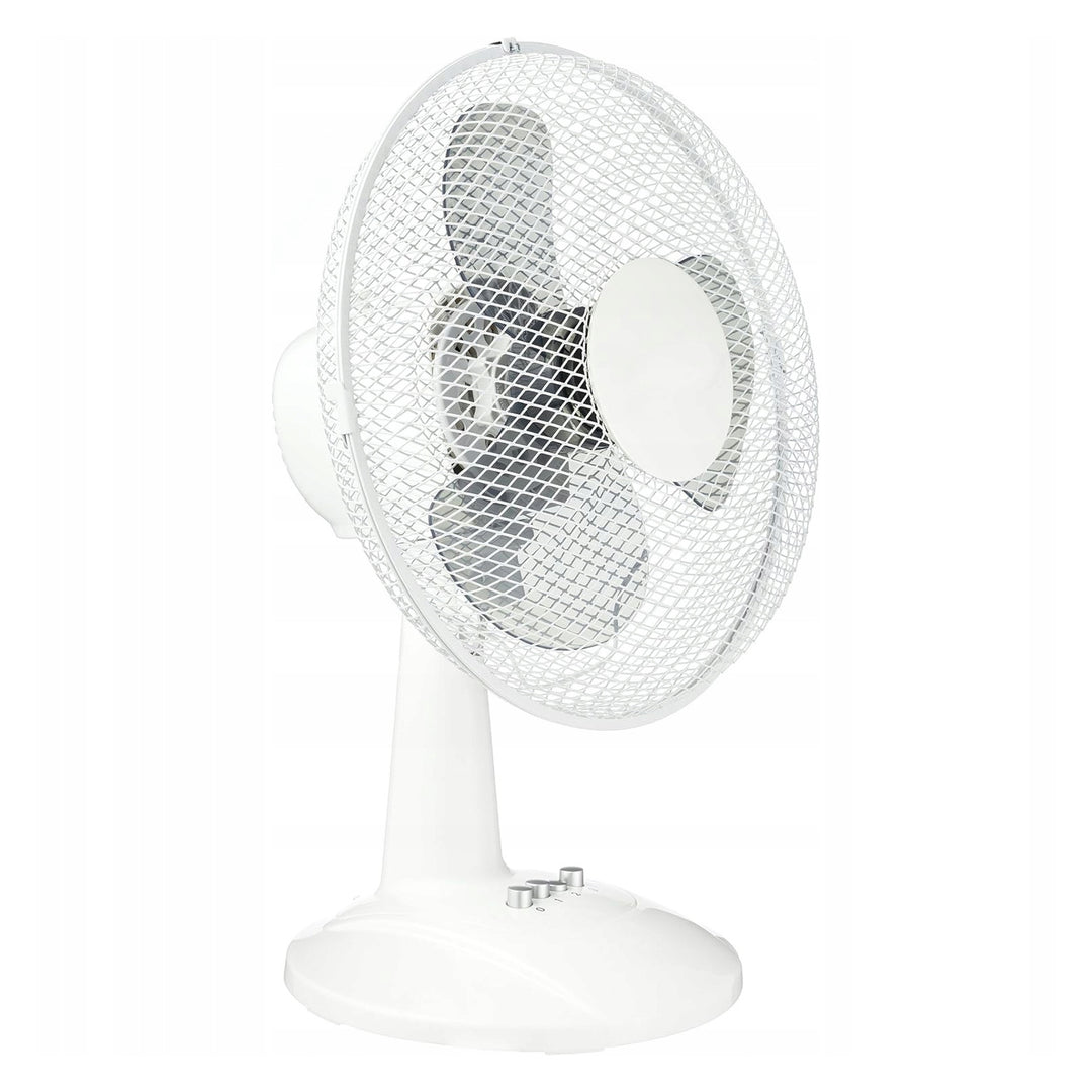 Ventilateur de bureau LTC, oscillant, réglable en angle, 38W, blanc, LXWT20