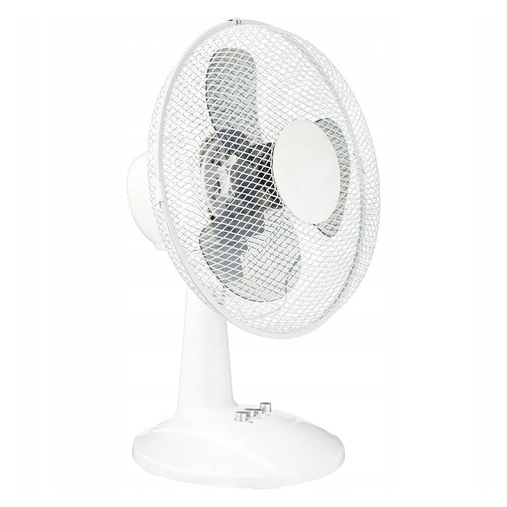 Ventilateur de bureau LTC, oscillant, réglable en angle, 38W, blanc, LXWT20