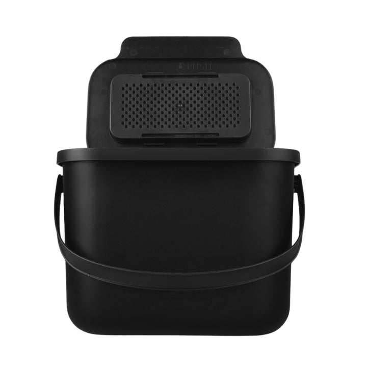 Bac à Compost Bio, Mini Bini, Capacité 6L, Noir, Idéal pour Cuisine ou Jardin