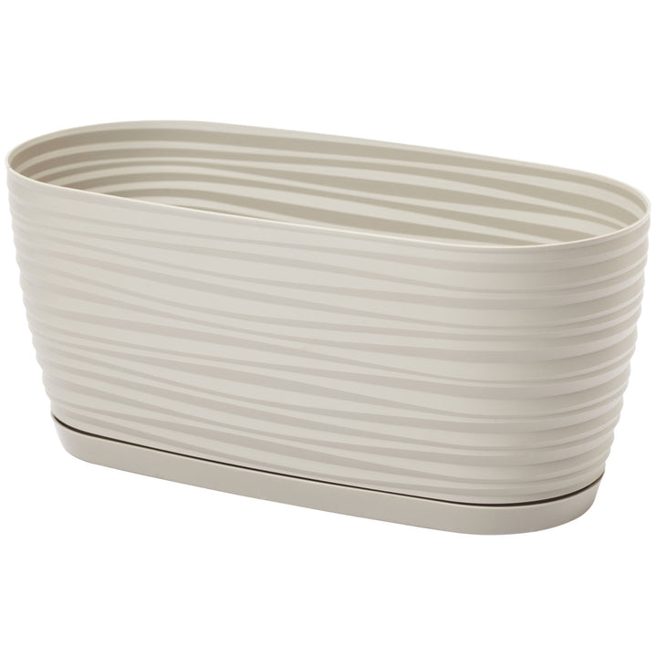 Sahara Petit 27 boîte avec support plastique gris clair 26.7x12.6x11.8cm