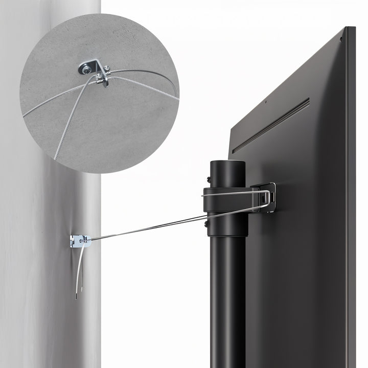 Support de sol Maclean pour TV, 32-70", max. VESA 400x400, max. 40kg, MC-494
