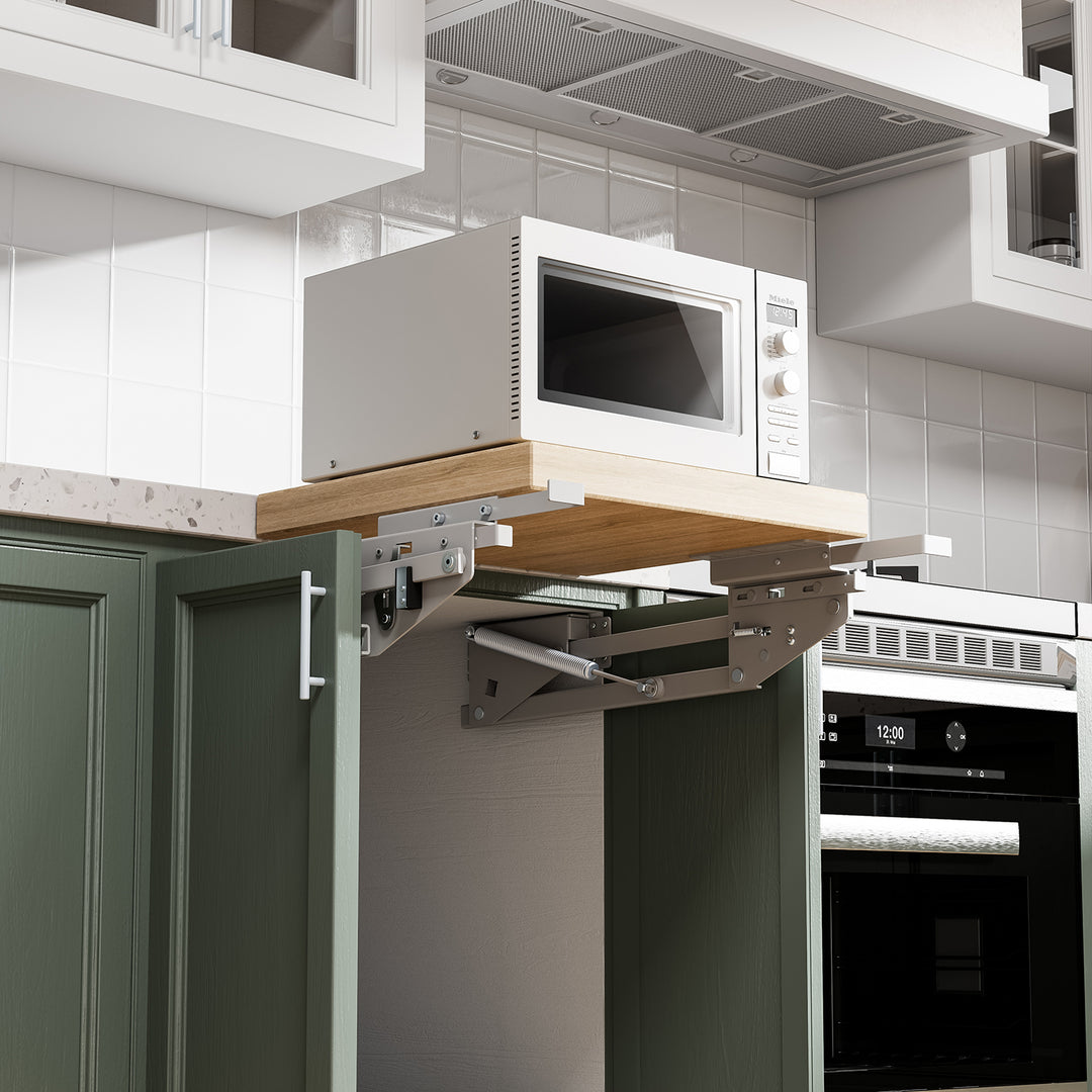 Lift, étagère de cuisine extensible encastrable 5-20kg. 820x168x106mm MC-497
