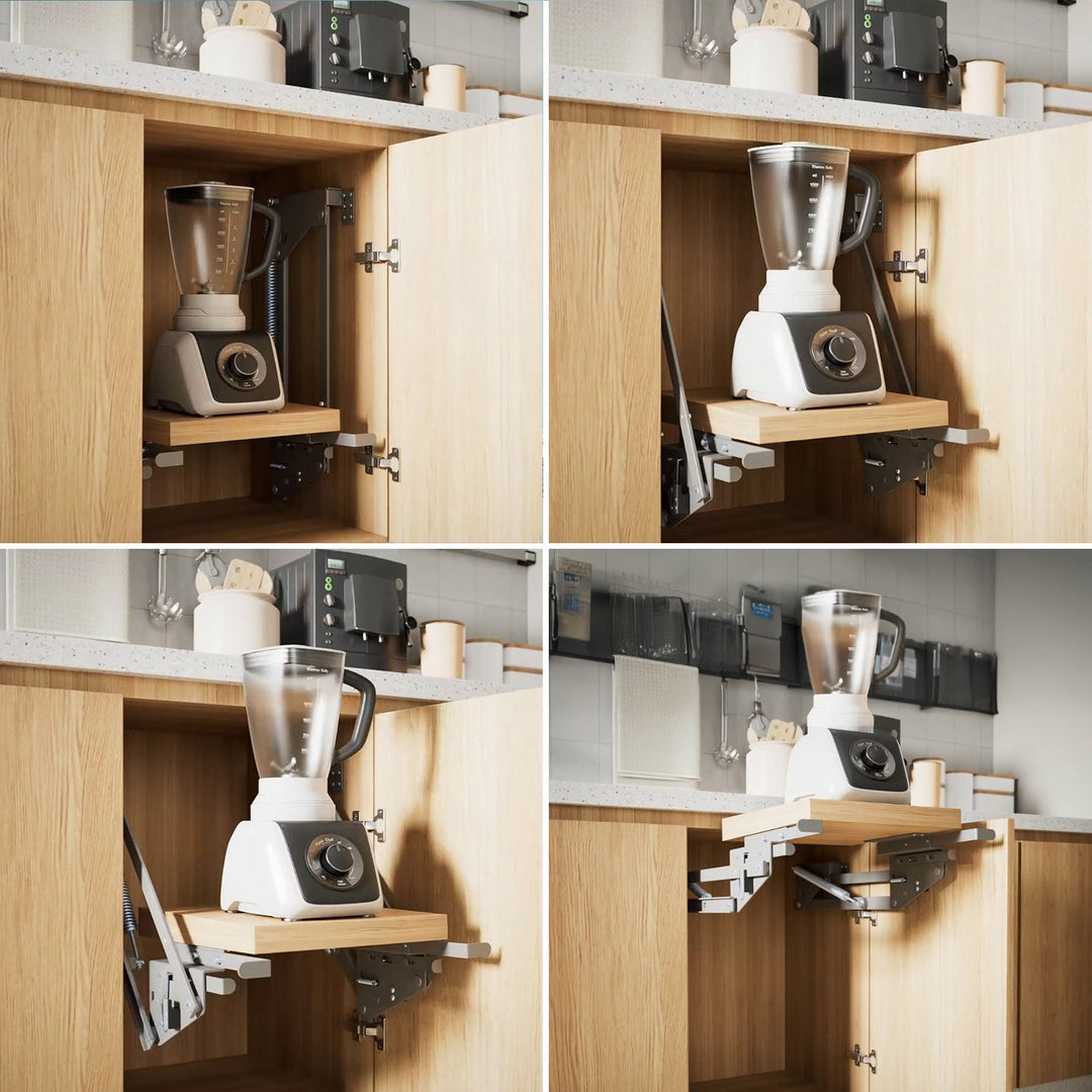 Lift, étagère de cuisine extensible encastrable 5-20kg. 820x168x106mm MC-497