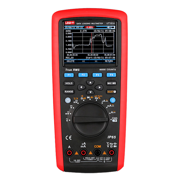 Compteur universel Uni-T, fonction TRUE RMS, écran couleur, UT181A