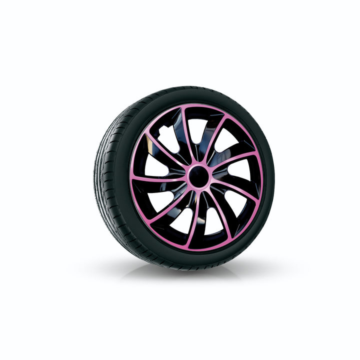 Enjoliveur universel 14" NRM Quad Bicolor noir/rose 1 pièce