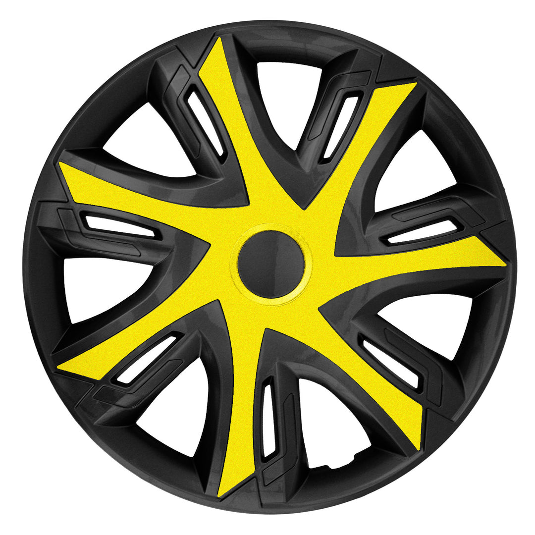 NRM N-Power enjoliveur universel 14" Bicolore noir/jaune 1 pièce