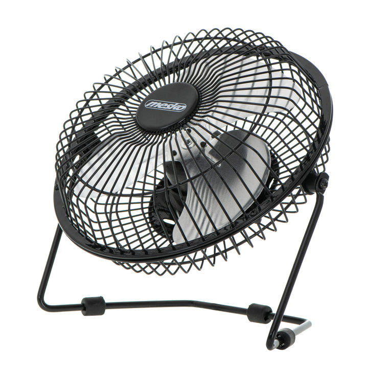 Ventilateur de bureau Mesko, diamètre 15 cm, alimentation USB, oscillation verticale, MS 7322