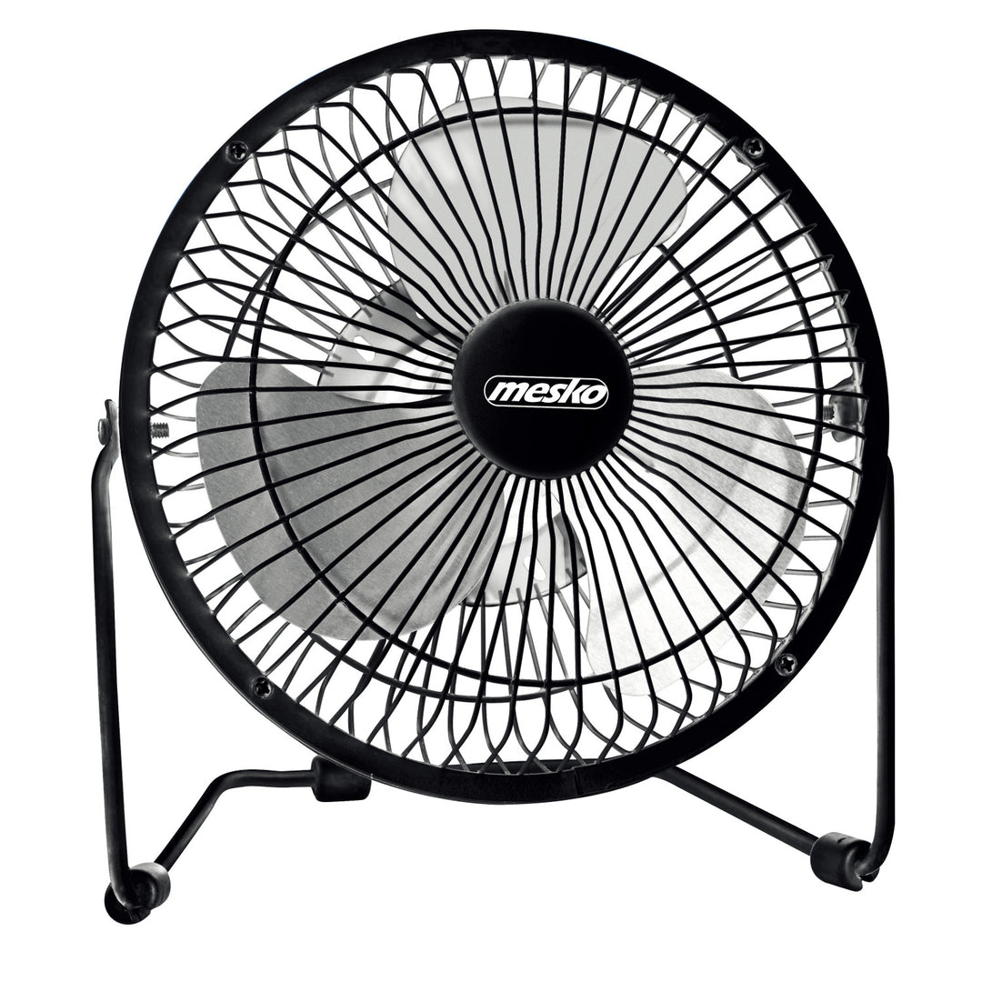 Ventilateur de bureau Mesko, diamètre 15 cm, alimentation USB, oscillation verticale, MS 7322