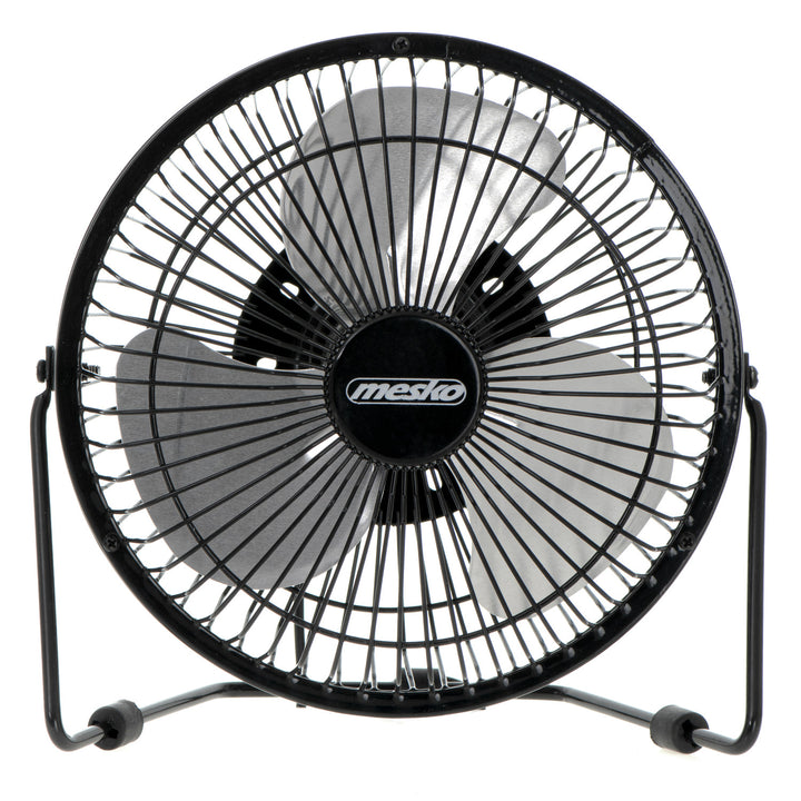 Ventilateur de bureau Mesko, diamètre 15 cm, alimentation USB, oscillation verticale, MS 7322