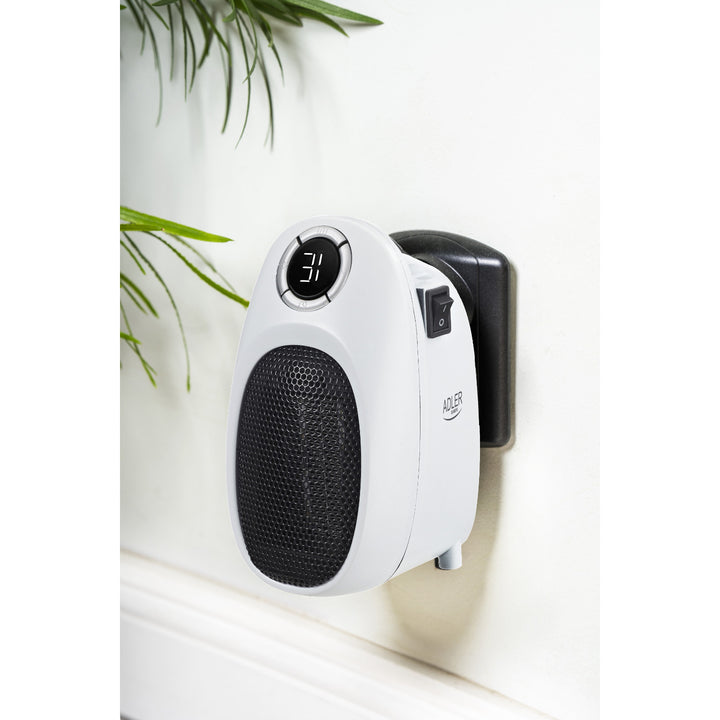 Chauffage soufflant Adler, minuterie, 2 niveaux, max 1500W, blanc, AD 7749