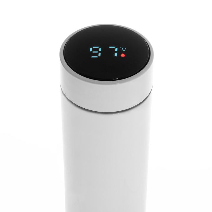 Thermos Adler, écran tactile LED, capacité 473 ml, couleur blanche, AD 4506