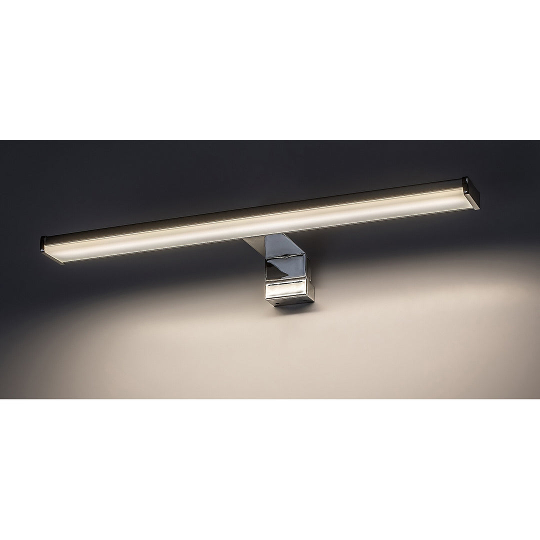 Lampe de salle de bains Rabalux, 8W LED, IP44, design chromé, Levon