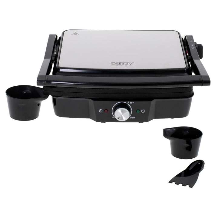 Barbecue électrique Camry, grande surface 28 x 23 cm, réglage de la température, puissance maximale 2500 W, CR 3053