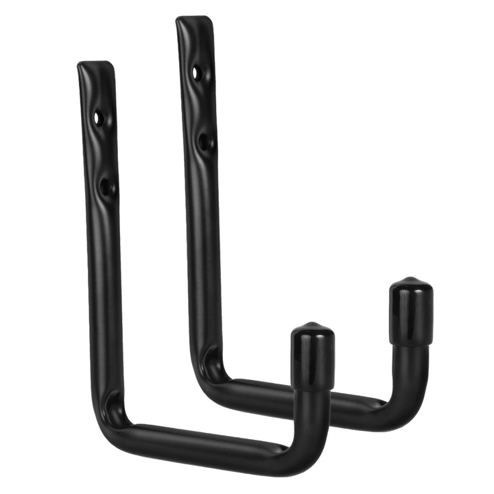 Jeu de 2 supports muraux Maclean, pour pneus, roues, échelle, vélo, acier, charge max. 22kg/support, MC-488
