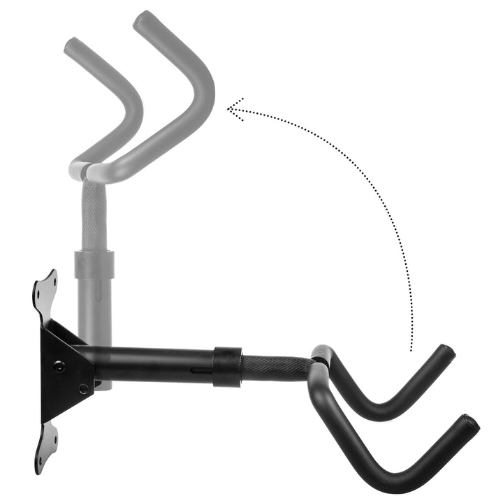 Support mural pour vélo Maclean, horizontal, acier, charge max. 30kg, MC-431, 2 pièces