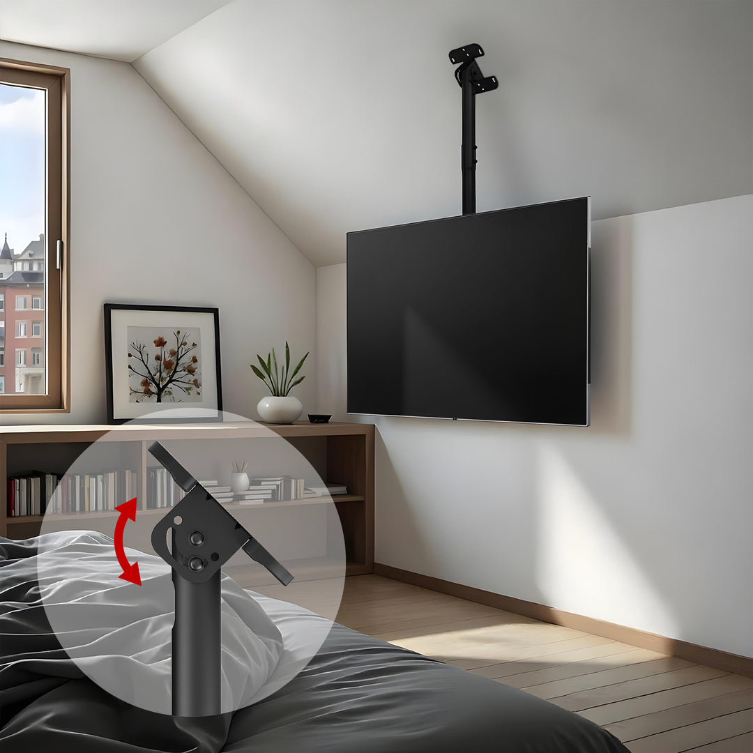 Support de montage au plafond pour Maclean TV, charge max. 60kg, 43-86", max VESA 600x400, MC-112 B