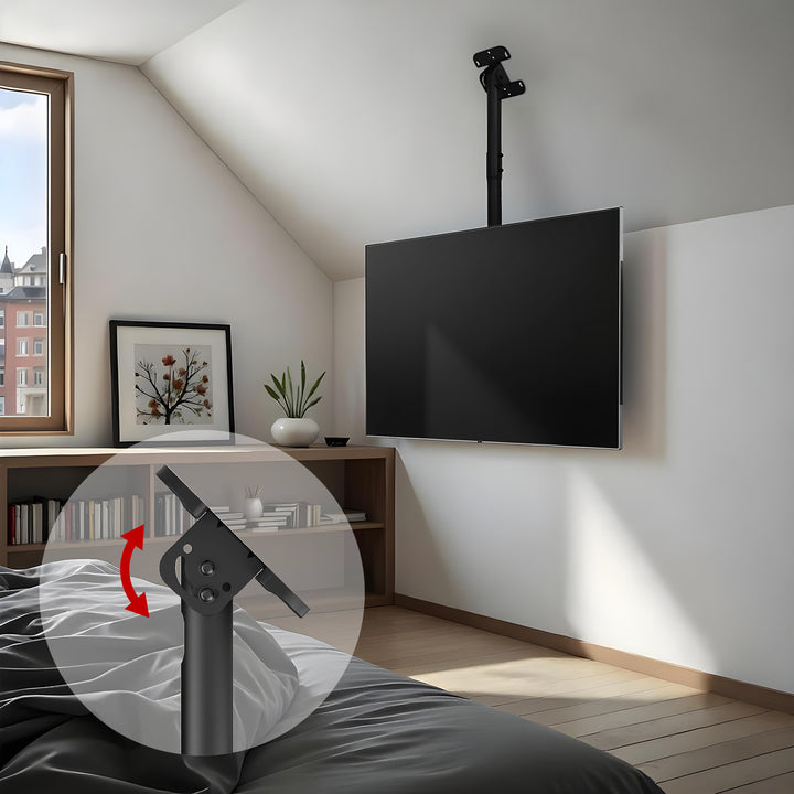 Support de montage au plafond pour Maclean TV, charge max. 60kg, 43-86", max VESA 600x400, MC-112 B