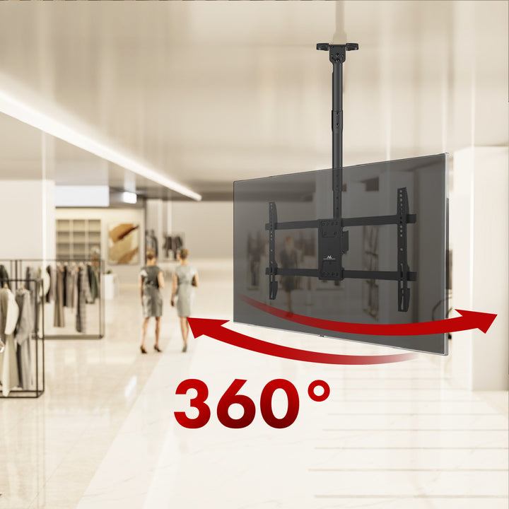 Support de montage au plafond pour Maclean TV, charge max. 60kg, 43-86", max VESA 600x400, MC-112 B